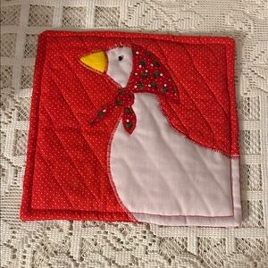 Handmade Appliqué Country Farmhouse Goose Pot Holder